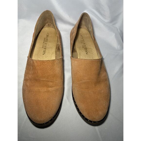 Charleston Shoe CO. Suede Alton Loafer Slip On Salmon Women's US 11 EU 4… - Picture 5 of 10